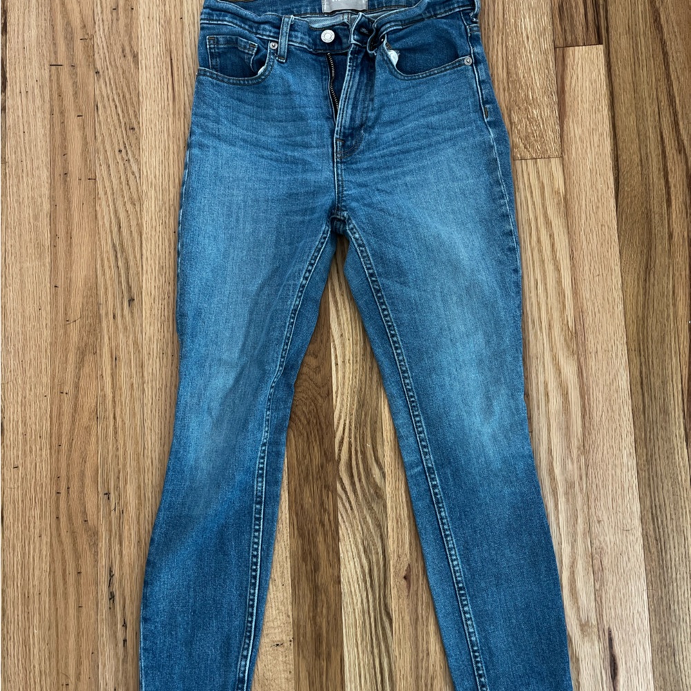 Everlane 26 Med Wash Skinny Jeans - Picture 1 of 4